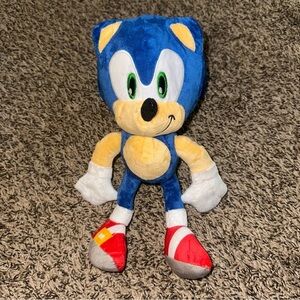 Blue and Red Plush Sonic Toy